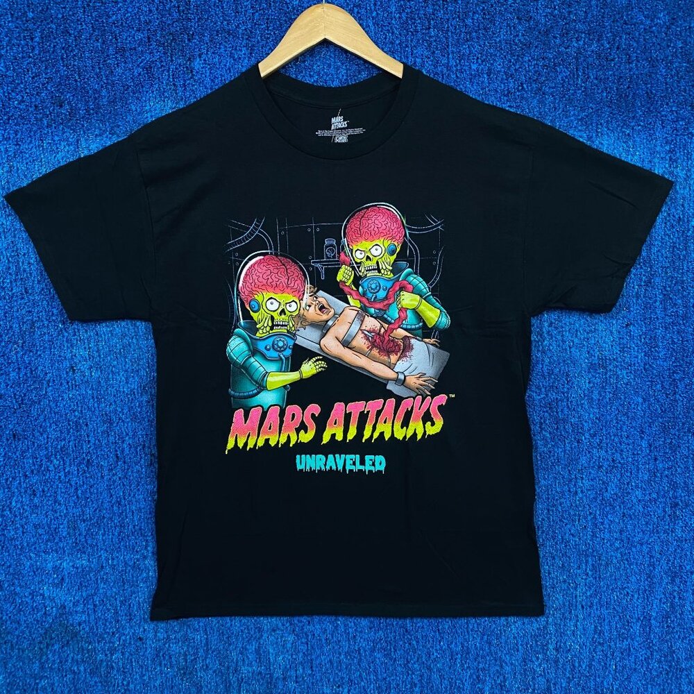 Mars Attacks Horror Sci Fi Movie T-shirt Large